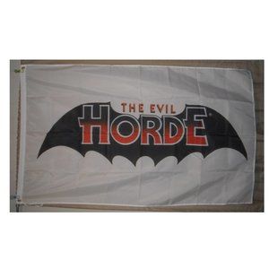 Evil Horde symbol white He-Man and the Masters of the Universe 3'x5' flag Hordak